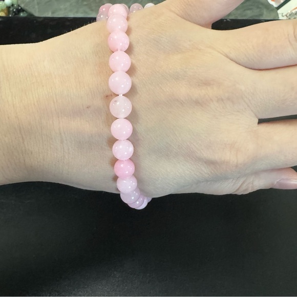 2 Rose Quartz Handmade Bracelet. New. - Picture 3 of 3